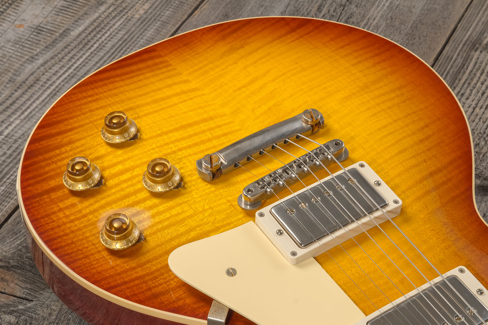 Gibson Custom Shop M2m Les Paul Standard 1959 Reissue 2h Ht Rw #934287 - Murphy Lab Ultra Light Aged Ice Tea Burst - Single cut electric guitar - Vari