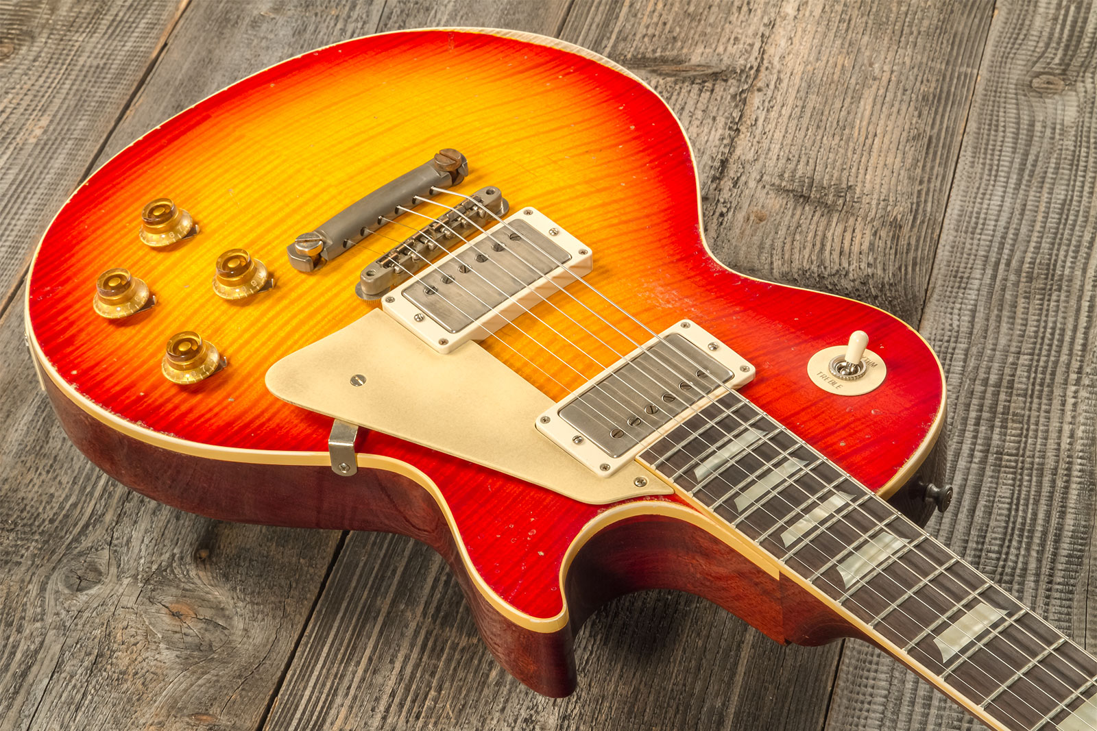 Gibson Custom Shop M2m Les Paul Standard 1959 Reissue 2h Ht Rw #934298 - Murphy Lab Ultra Heavy Aged Washed Cherry Sunburst - Single cut electric guit