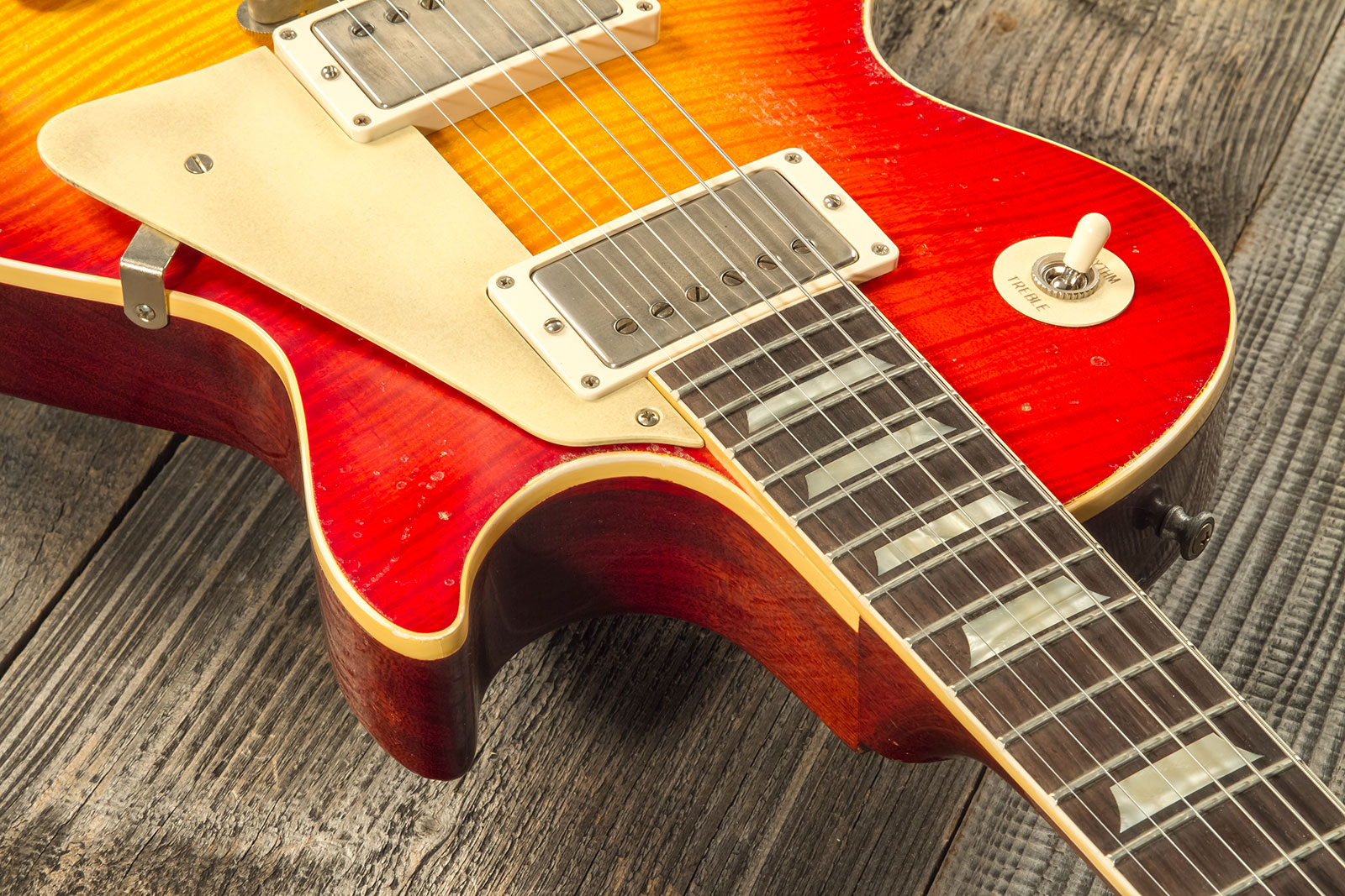 Gibson Custom Shop M2m Les Paul Standard 1959 Reissue 2h Ht Rw #934298 - Murphy Lab Ultra Heavy Aged Washed Cherry Sunburst - Single cut electric guit