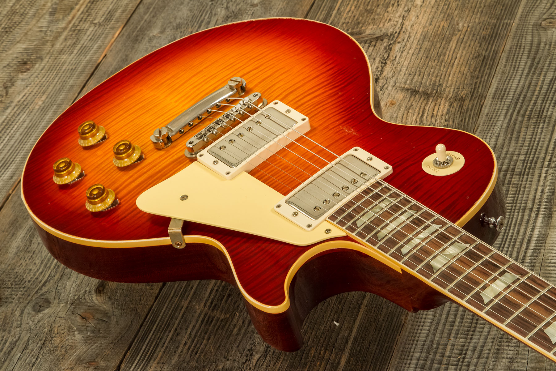 Gibson Custom Shop M2m Les Paul Standard 1959 Reissue 2h Ht Rw #94394 - Murphy Lab Light Aged Factory Burst - Single cut electric guitar - Variation 2