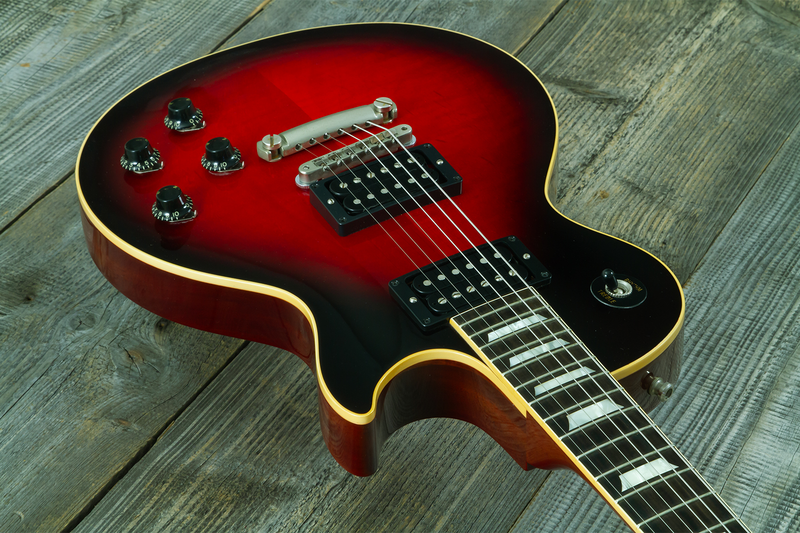 Gibson Custom Shop M2m Slash Les Paul 1958 Standard Proto #2 - Vos Vermillion Burst - Single cut electric guitar - Variation 12