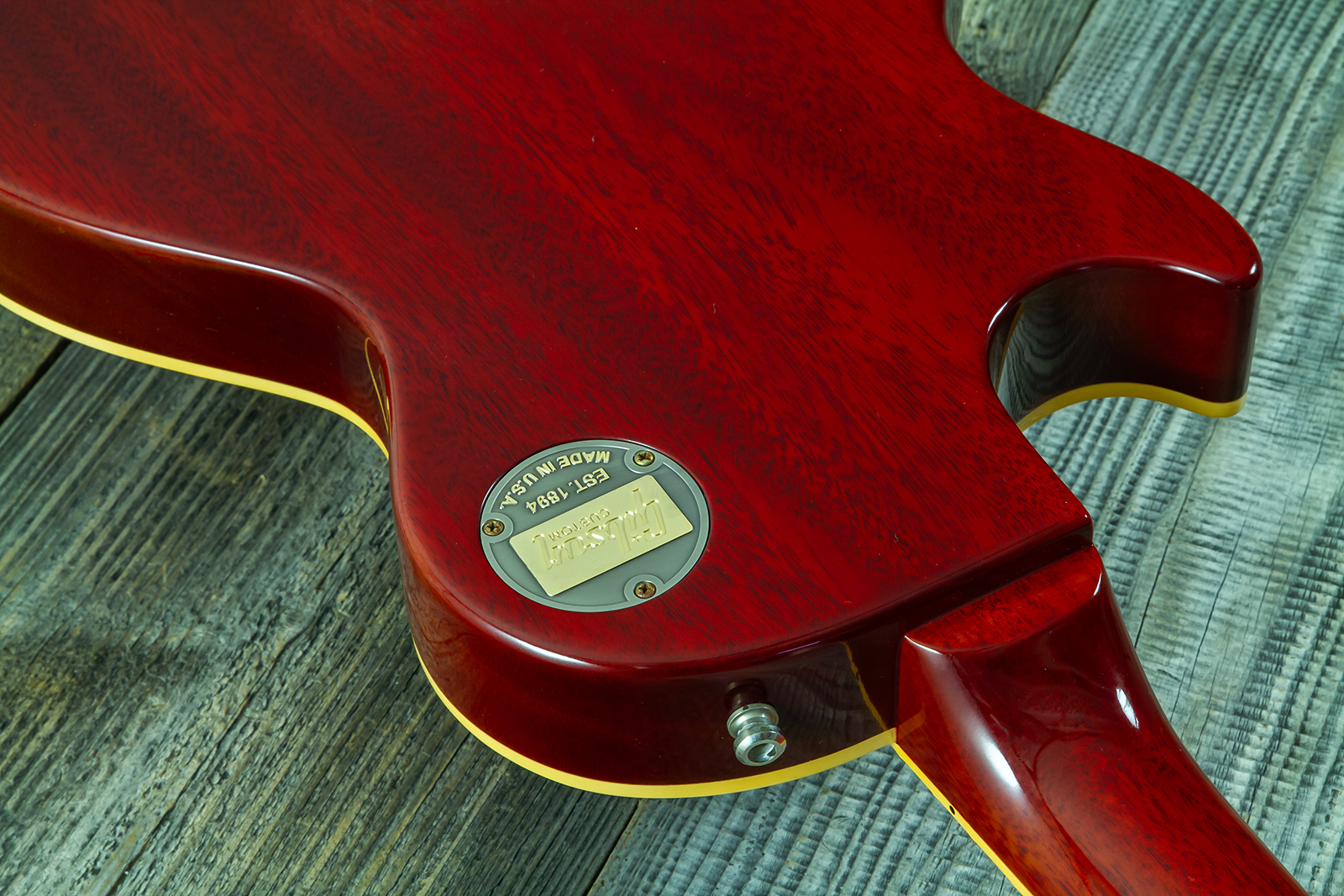 Gibson Custom Shop M2m Slash Les Paul 1958 Standard Proto #2 - Vos Vermillion Burst - Single cut electric guitar - Variation 18