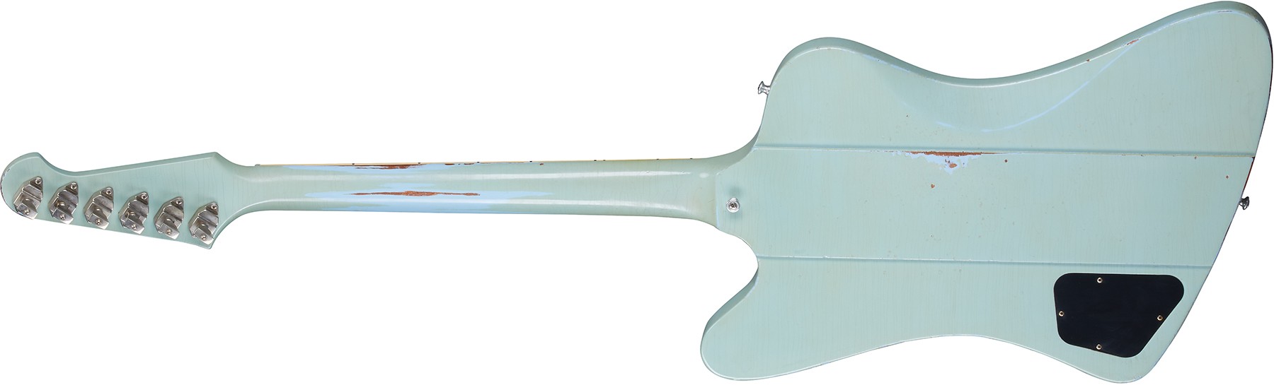 Gibson Custom Shop Murphy Lab Firebird 1963 Maestro Reissue Trem 2mh Rw - Heavy Aged Antique Frost Blue - Retro rock electric guitar - Variation 1