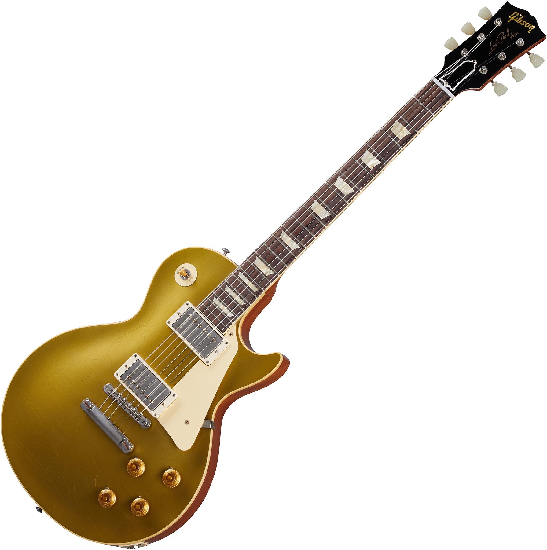 Gibson Custom Shop Murphy Lab 1957 Les Paul Goldtop Reissue - ultra light  aged double gold Solid body electric guitar yellow