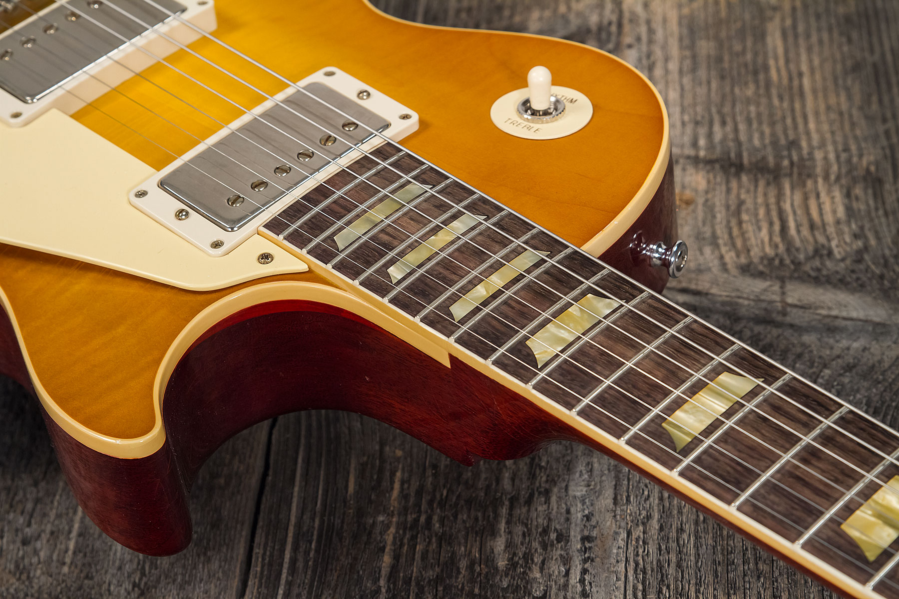 Gibson Custom Shop Murphy Lab Les Paul Standard 1958 Reissue 2h Ht Rw #821279 - Light Aged Lemon Burst - Single cut electric guitar - Variation 5