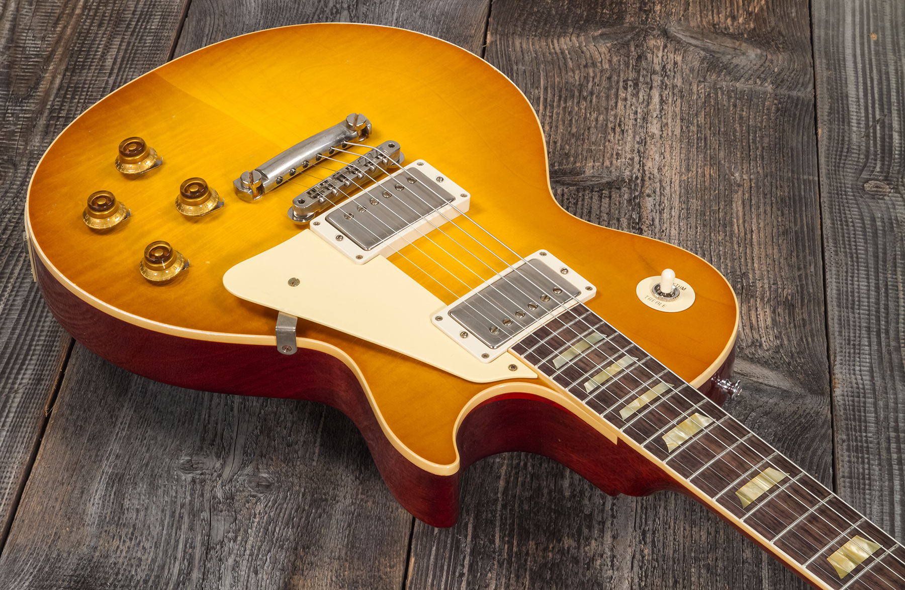 Gibson Custom Shop Murphy Lab Les Paul Standard 1958 Reissue 2h Ht Rw #821279 - Light Aged Lemon Burst - Single cut electric guitar - Variation 2