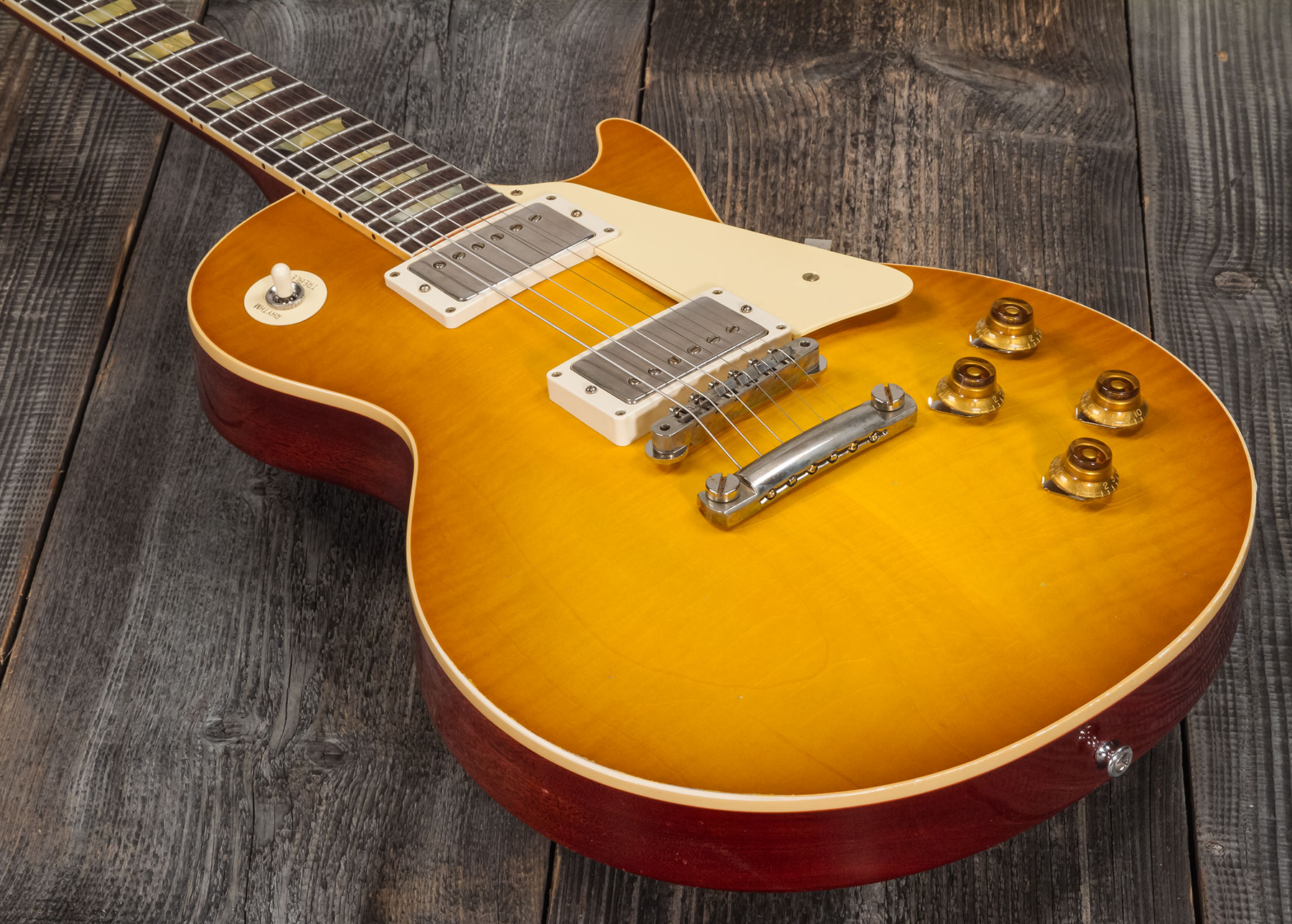 Gibson Custom Shop Murphy Lab Les Paul Standard 1958 Reissue 2h Ht Rw #821279 - Light Aged Lemon Burst - Single cut electric guitar - Variation 3