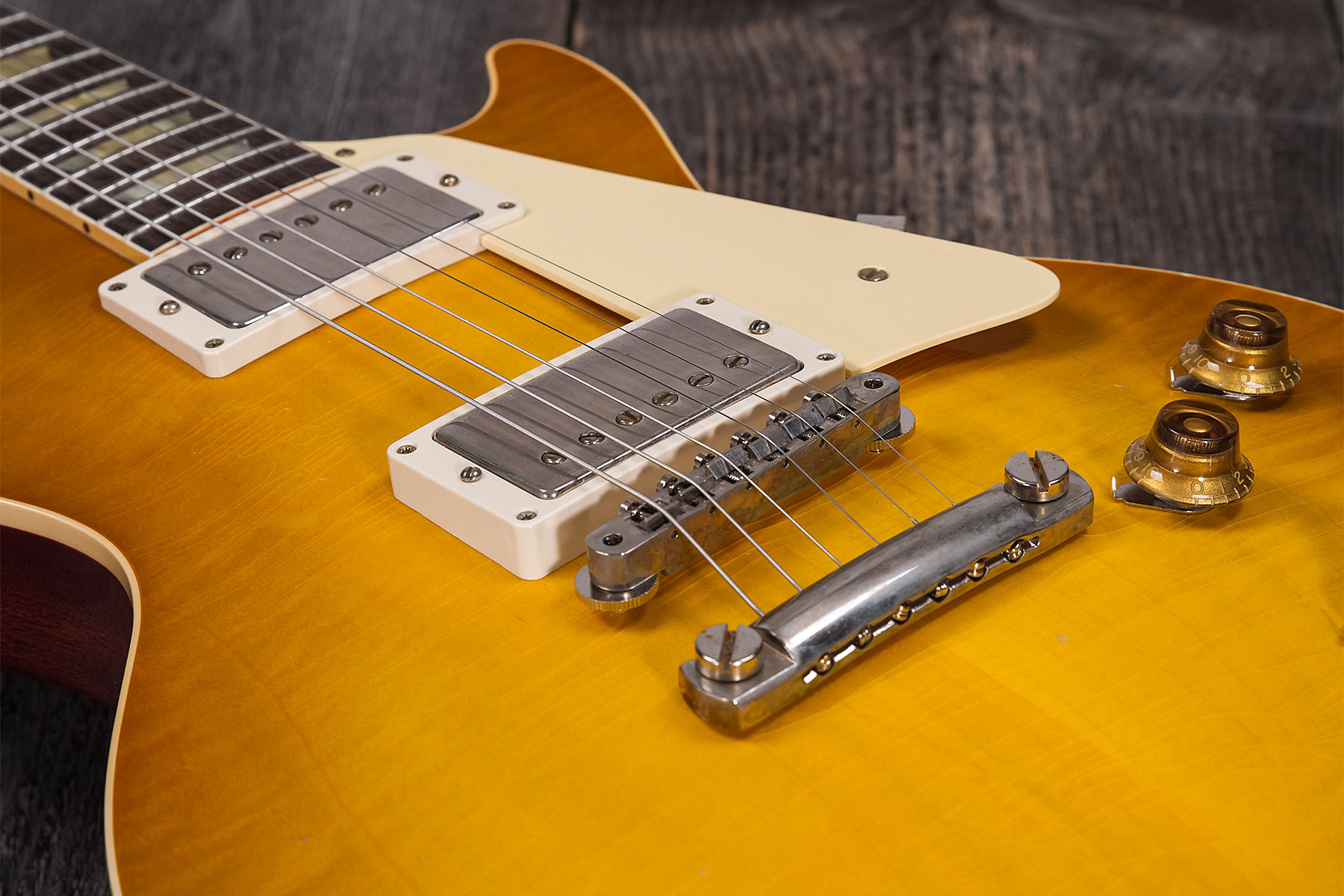 Gibson Custom Shop Murphy Lab Les Paul Standard 1958 Reissue 2h Ht Rw #821279 - Light Aged Lemon Burst - Single cut electric guitar - Variation 4
