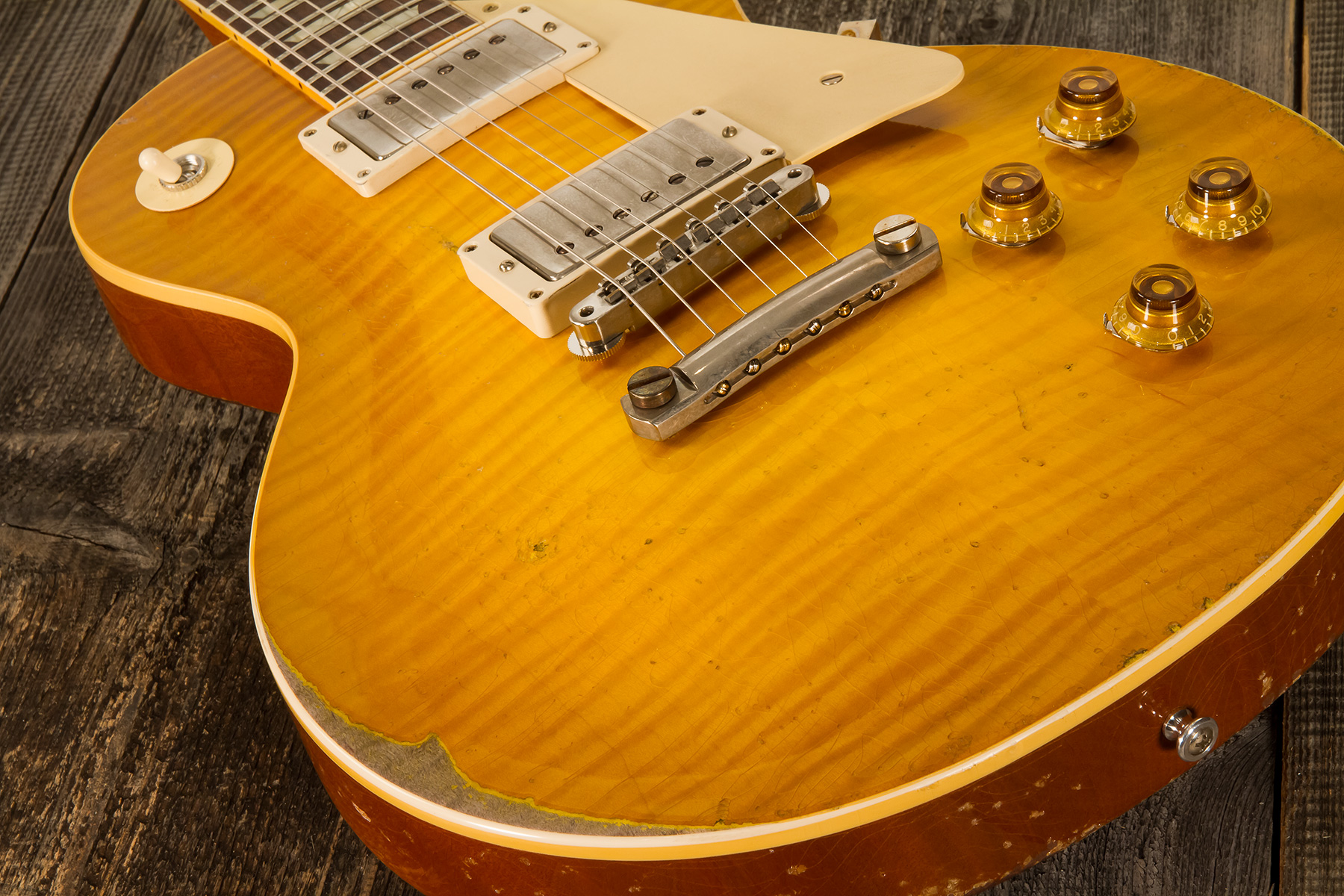 Gibson Custom Shop Murphy Lab Les Paul Standard 1959 Reissue 2h Ht Rw #92817 - Ultra Heavy Aged Lemon Burst - Single cut electric guitar - Variation 3