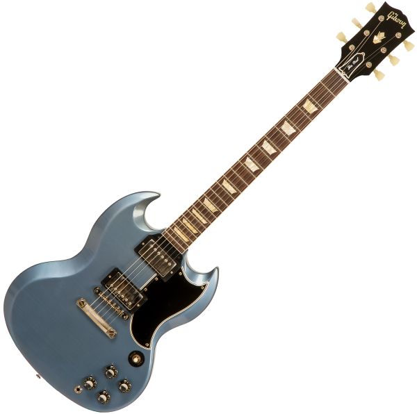 Solid body electric guitar Gibson Custom Shop Murphy Lab 1961 SG Standard Reissue #102418 - Ultra light aged pelham blue