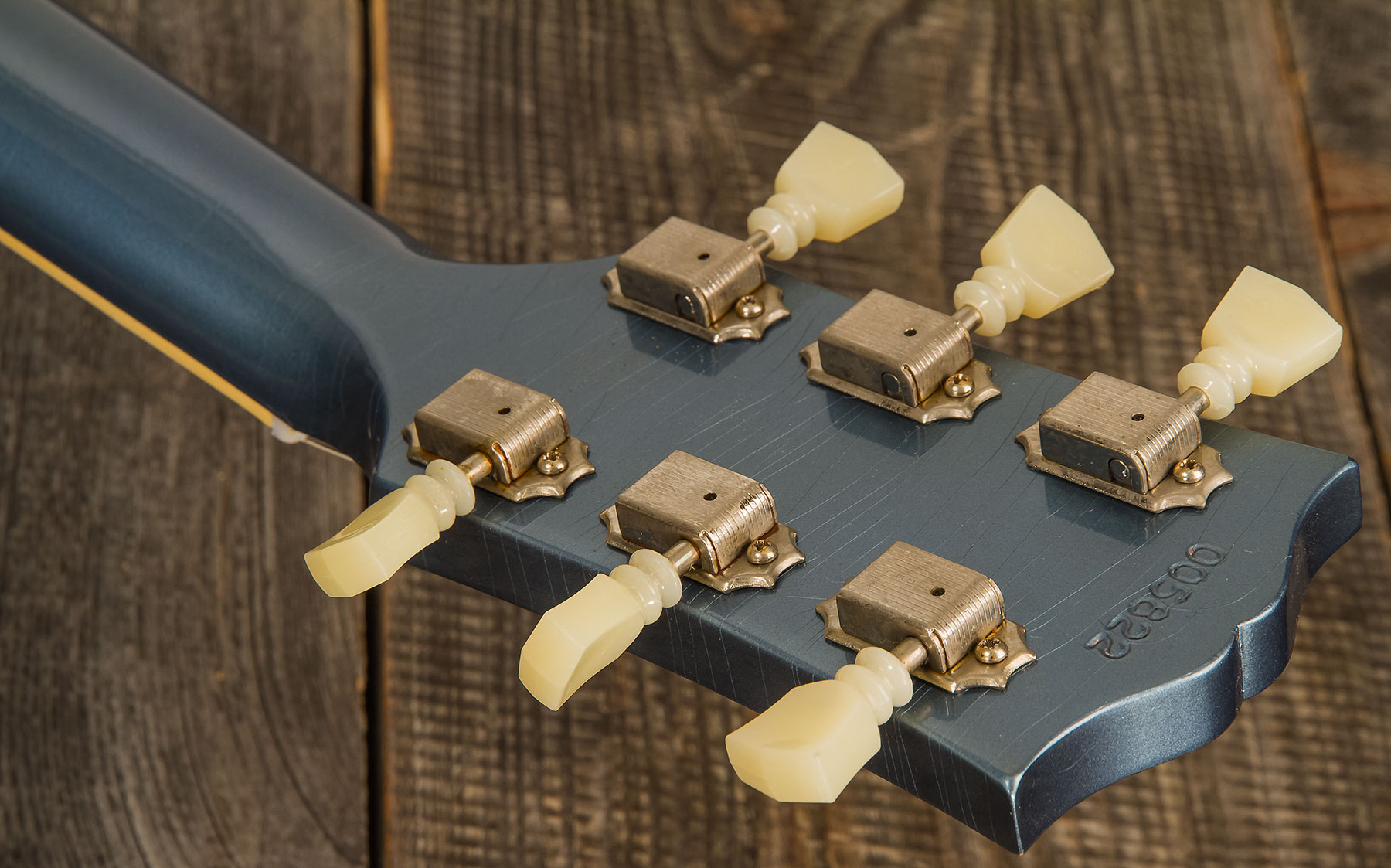Gibson Custom Shop Murphy Lab Sg Standard 1961 Reissue 2h Ht Rw #005822 - Ultra Light Aged Pelham Blue - Double cut electric guitar - Variation 5