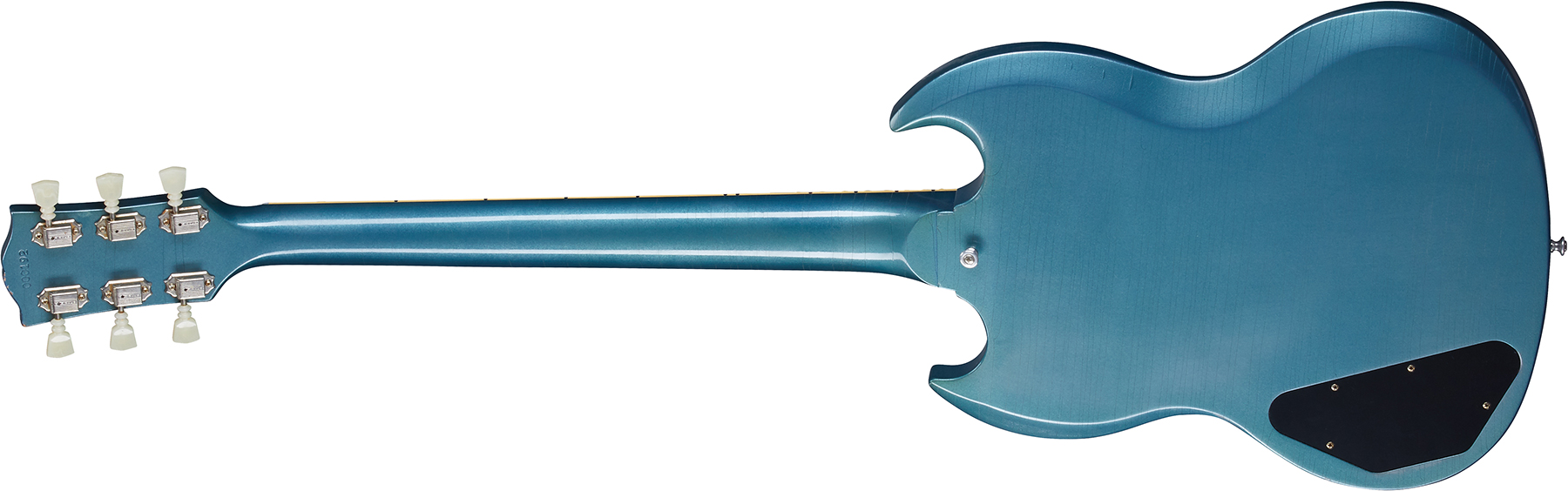 Gibson Custom Shop Murphy Lab Sg Standard 1964 Maestro Reissue 2h Trem Rw - Ultra Light Aged Pelham Blue - Double cut electric guitar - Variation 1
