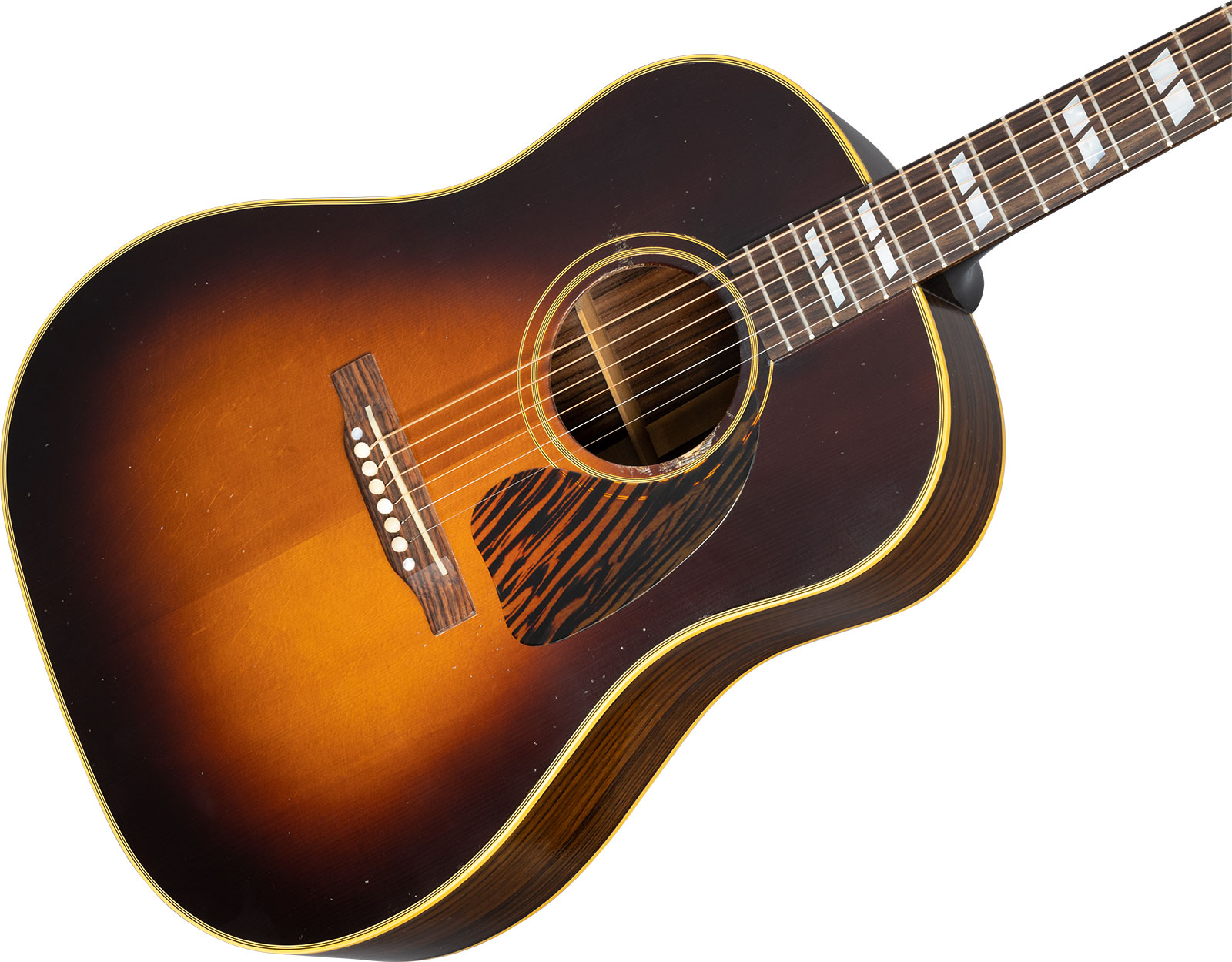 Gibson Custom Shop Murphy Lab Southern Jumbo Banner 1942 Dreadnought Rs Epicea Palissandre Rw - Light Aged Vintage Sunburst - Acoustic guitar & electr