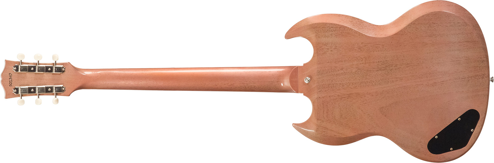 Gibson Custom Shop Sg Junior 1963 Lightning Bar 1s P90 Ht Rw - Vos Tv Heather Poly - Double cut electric guitar - Variation 1