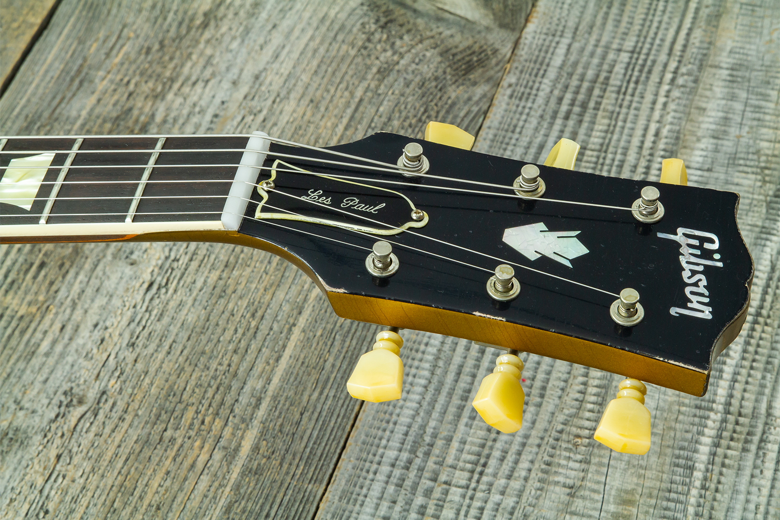 Gibson Custom Shop Sg Standard 1961 Reissue 2h Ht Rw #500881 - Murphy Lab Ultra Heavy Aged Double Gold - Double cut electric guitar - Variation 9