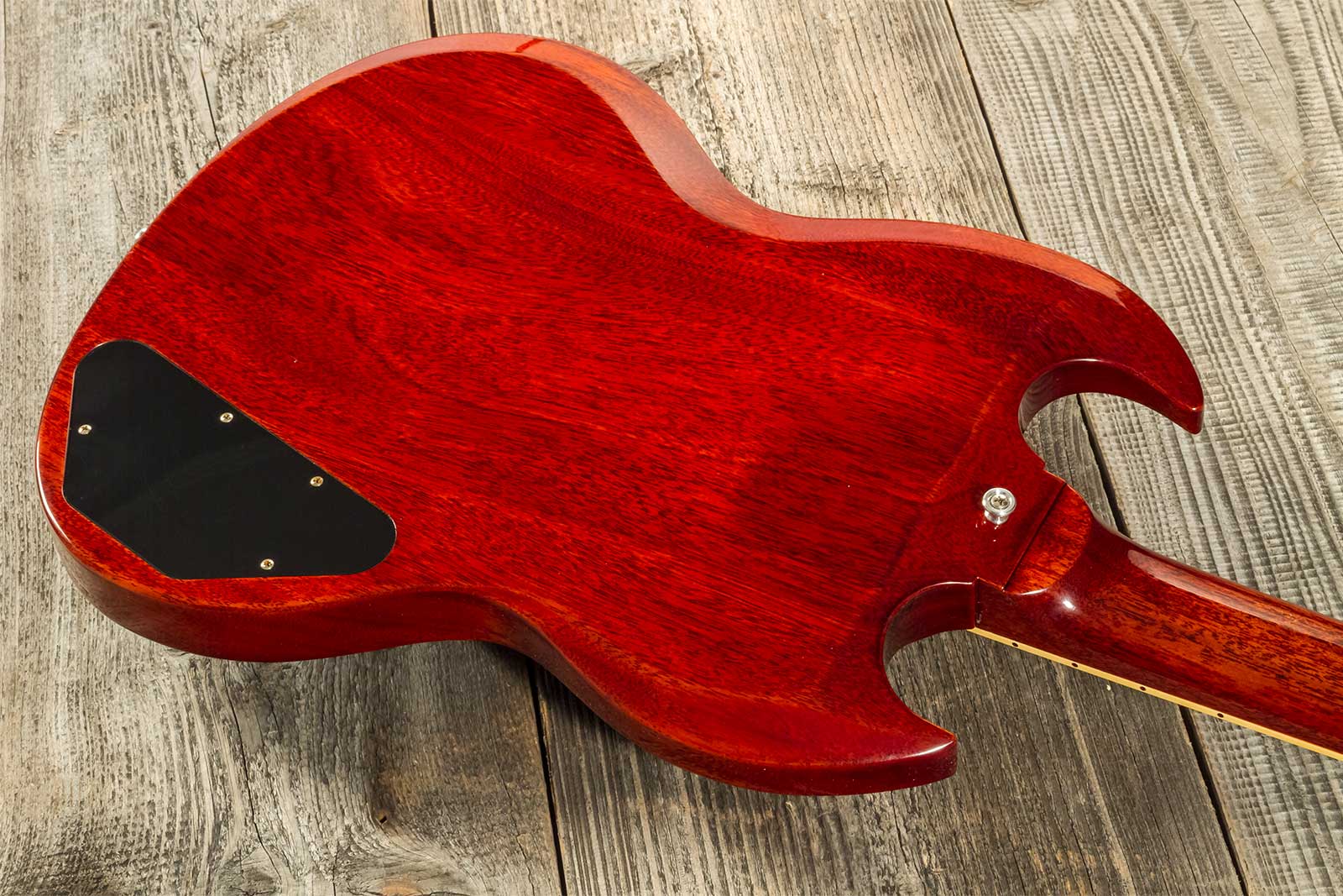 Gibson Custom Shop Sg Standard 1961 Stop Bar Reissue Lh Gaucher 2019 2h Ht Rw #400261 - Vos Cherry Red - Double cut electric guitar - Variation 9