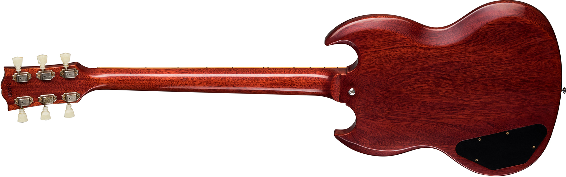 Gibson Custom Shop Sg Standard 1961 Stop Bar Reissue Lh Gaucher 2h Ht Rw - Vos Cherry Red - Double cut electric guitar - Variation 1