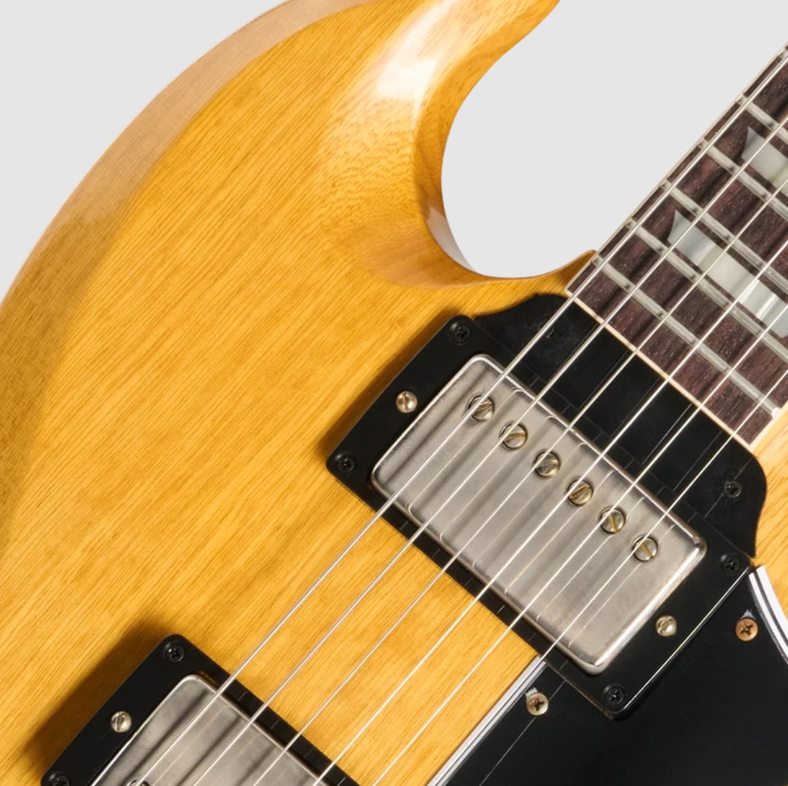 Gibson Custom Shop Sg Standard Reissue 1964 Korina Le Ltd 2h Trem Eb - Vos Antique Natural - Double cut electric guitar - Variation 2