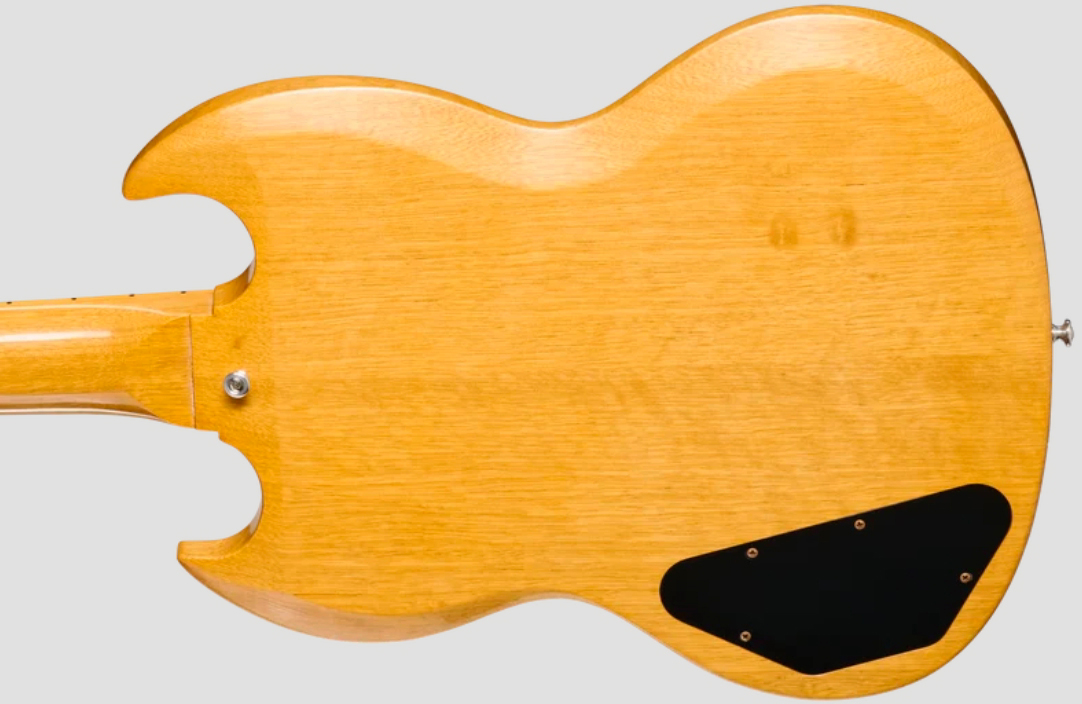 Gibson Custom Shop Sg Standard Reissue 1964 Korina Le Ltd 2h Trem Eb - Vos Antique Natural - Double cut electric guitar - Variation 4