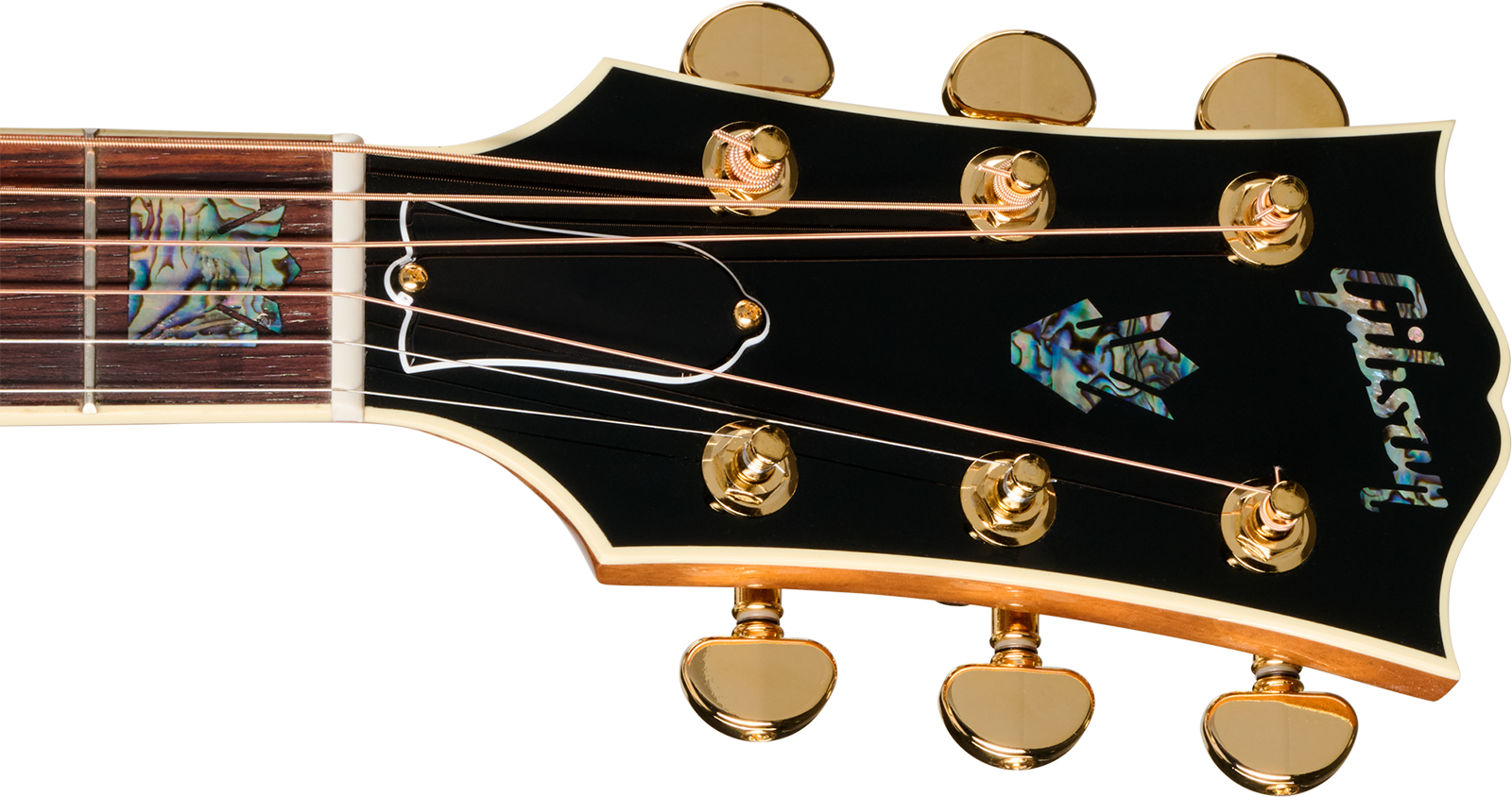Gibson Custom Shop Sj200 Elegant Koa Artisan Jumbo Epicea Koa Rw - Honey Burst - Folk guitar - Variation 5