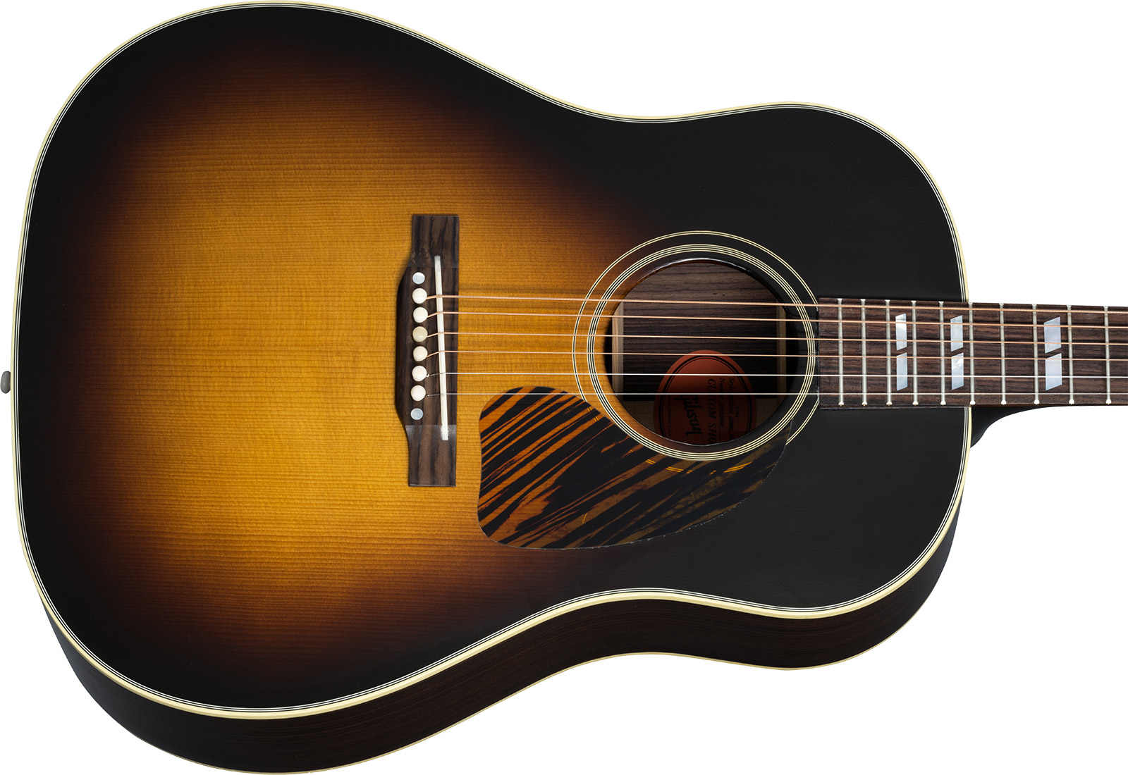 Gibson Custom Shop Southern Jumbo 1942 Banner Historic Dreadnought Rs Epicea Palissandre Rw - Vos Vintage Sunburst - Acoustic guitar & electro - Varia