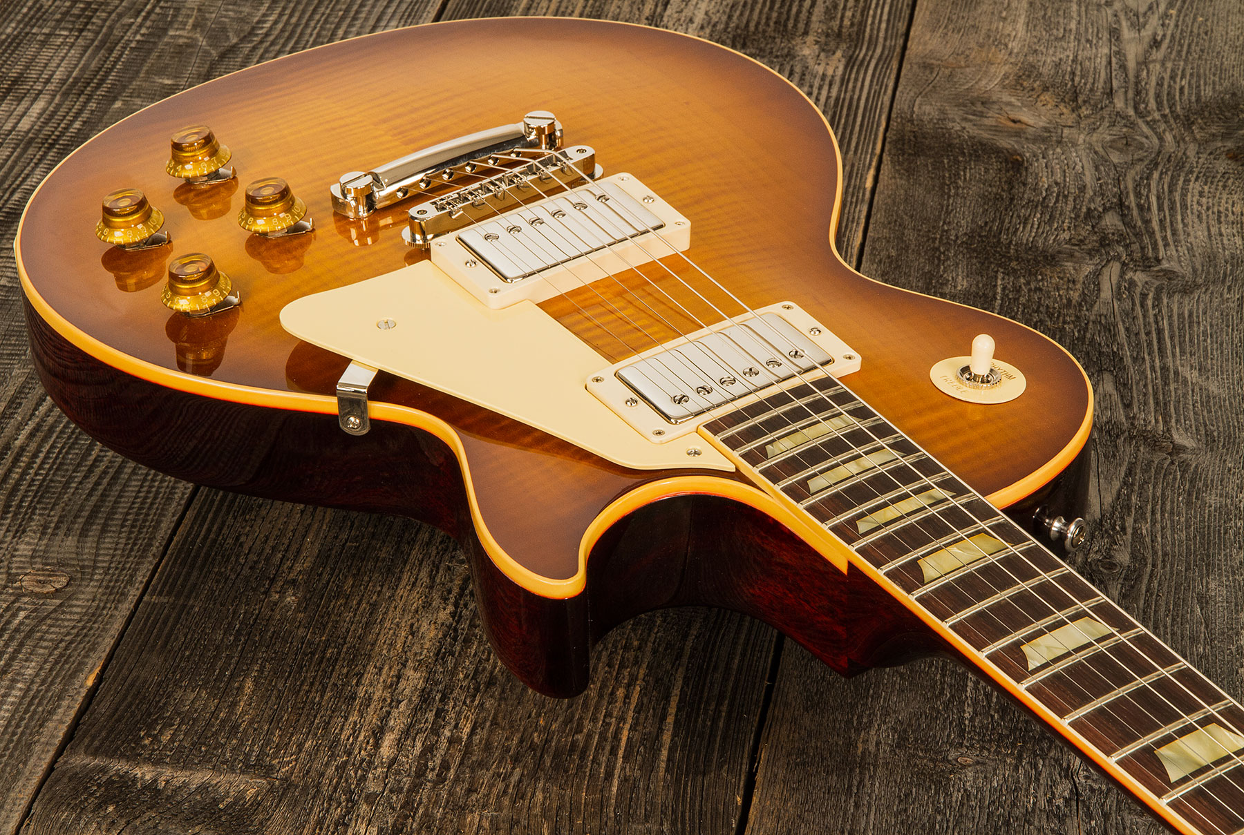 Gibson Custom Shop Standard Historic Les Paul Standard 1959 2h Ht Rw - Gloss Lemonburst - Single cut electric guitar - Variation 1