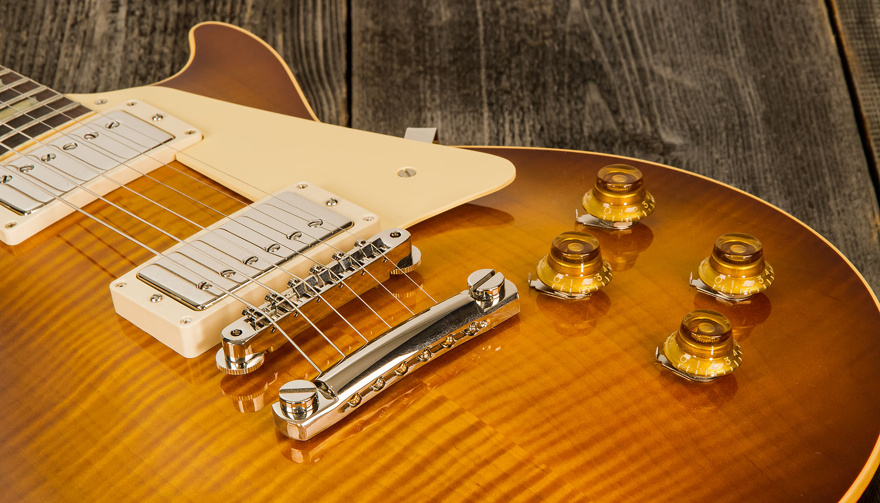 Gibson Custom Shop Standard Historic Les Paul Standard 1959 2h Ht Rw - Gloss Lemonburst - Single cut electric guitar - Variation 3
