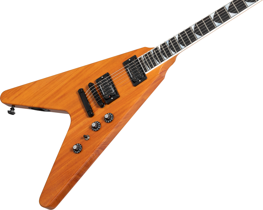 Gibson Dave Mustaine Flying V Exp Signature 2h Ht Eb - Antique Natural - Metal electric guitar - Variation 3
