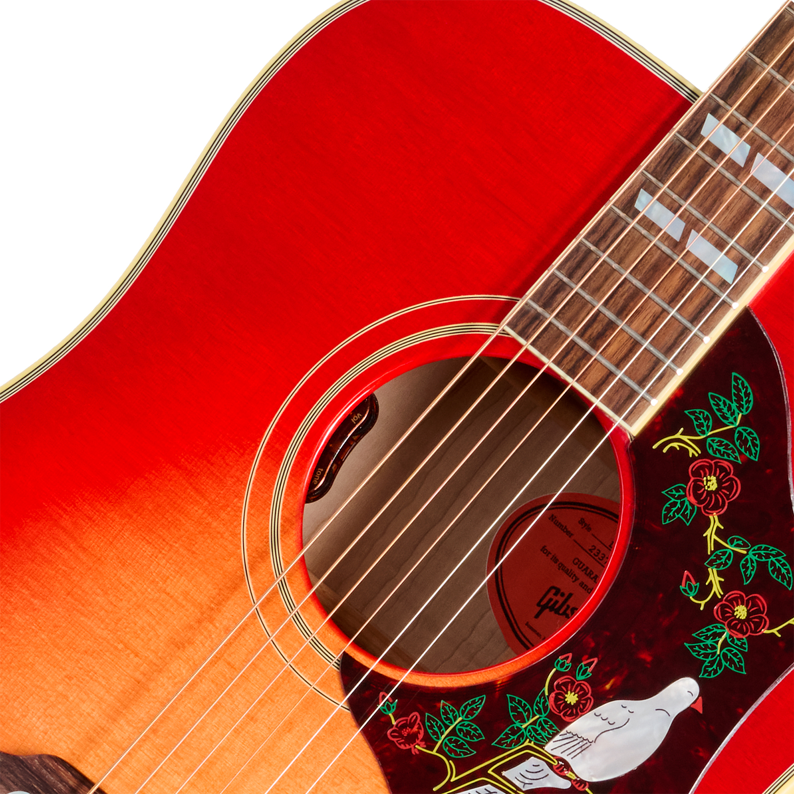 Gibson Dove Original (baggs Hifi Dna) Dreadnought Epicea Erable Rw - Vintage Cherry Sunburst - Folk guitar - Variation 2