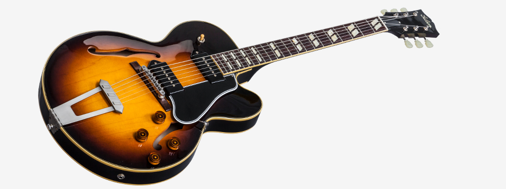Gibson Es-275 P-90 Ltd - Vos Dark Burst - Semi-hollow electric guitar - Variation 1