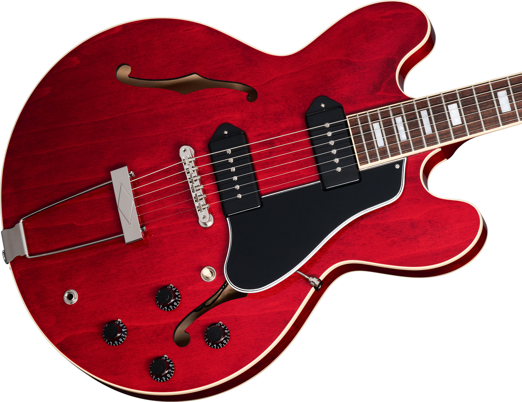 Gibson Es-330 2s P90 Ht Rw - Sixties Cherry - Semi-hollow electric guitar - Variation 3