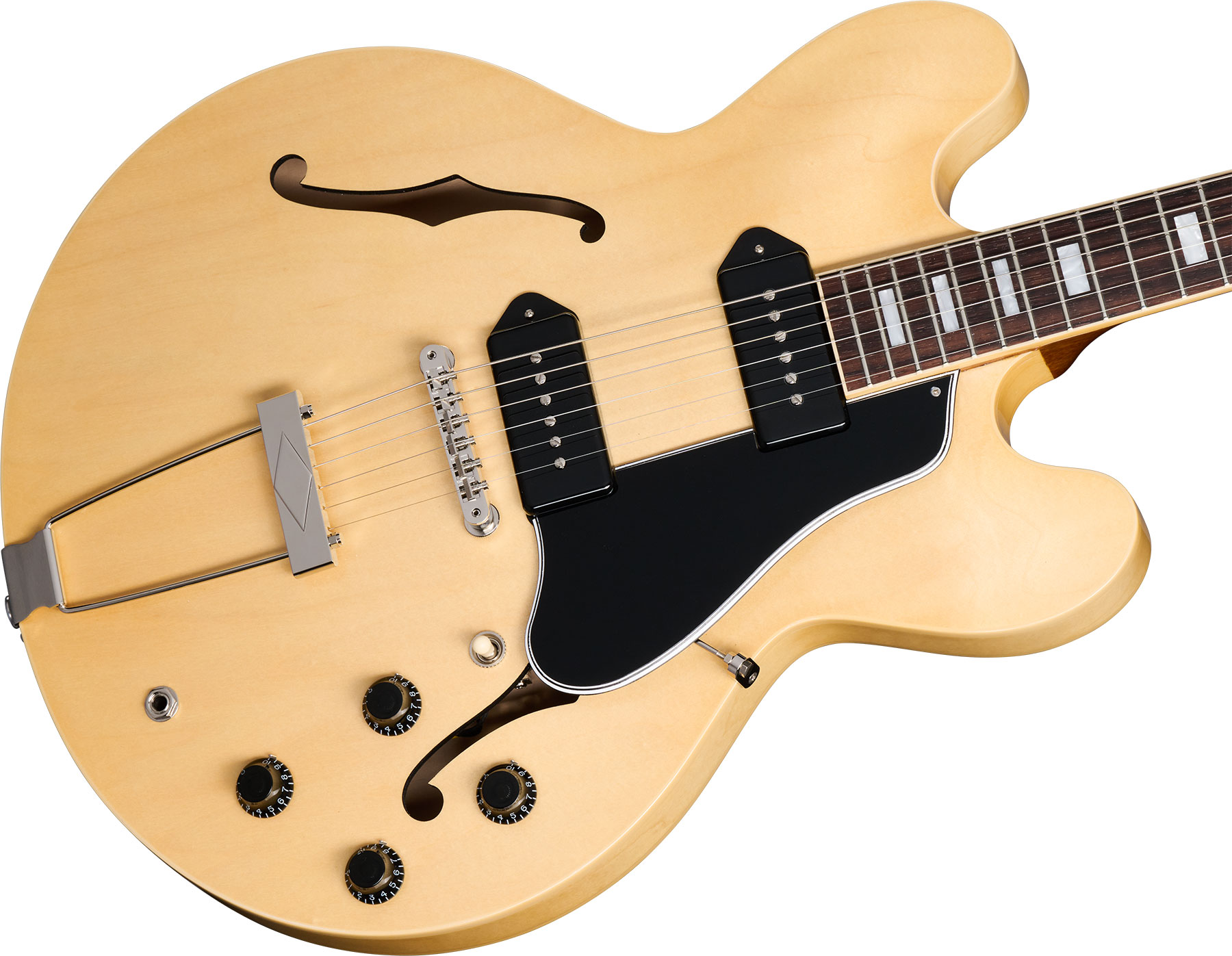 Gibson Es-330 2s P90 Ht Rw - Antique Natural - Semi-hollow electric guitar - Variation 3