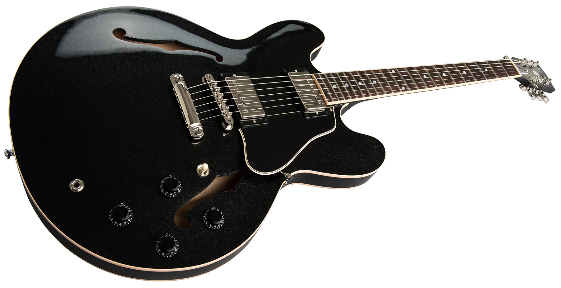 Gibson Es-335 Dot 2019 Hh Ht Rw - Graphite Metallic - Semi-hollow electric guitar - Variation 1