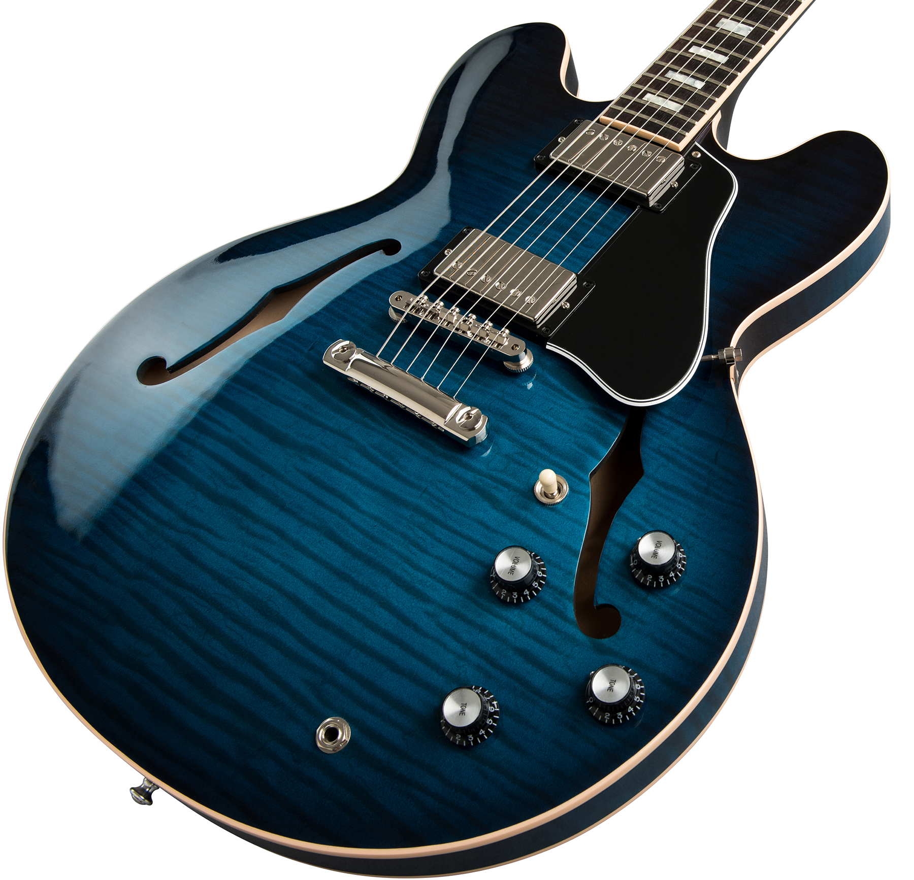 Gibson Es-335 Dot 2019 Hh Ht Rw - Blue Burst - Semi-hollow electric guitar - Variation 3