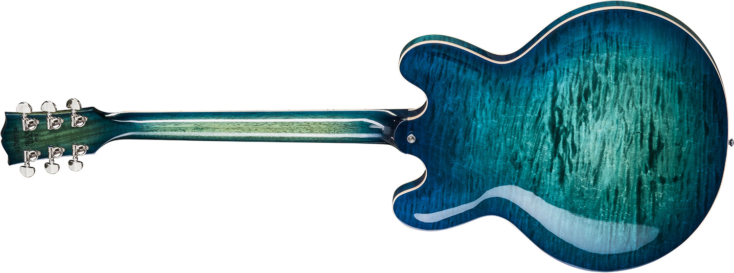 Gibson Es-335 Figured 2018 - Aquamarine - Semi-hollow electric guitar - Variation 2