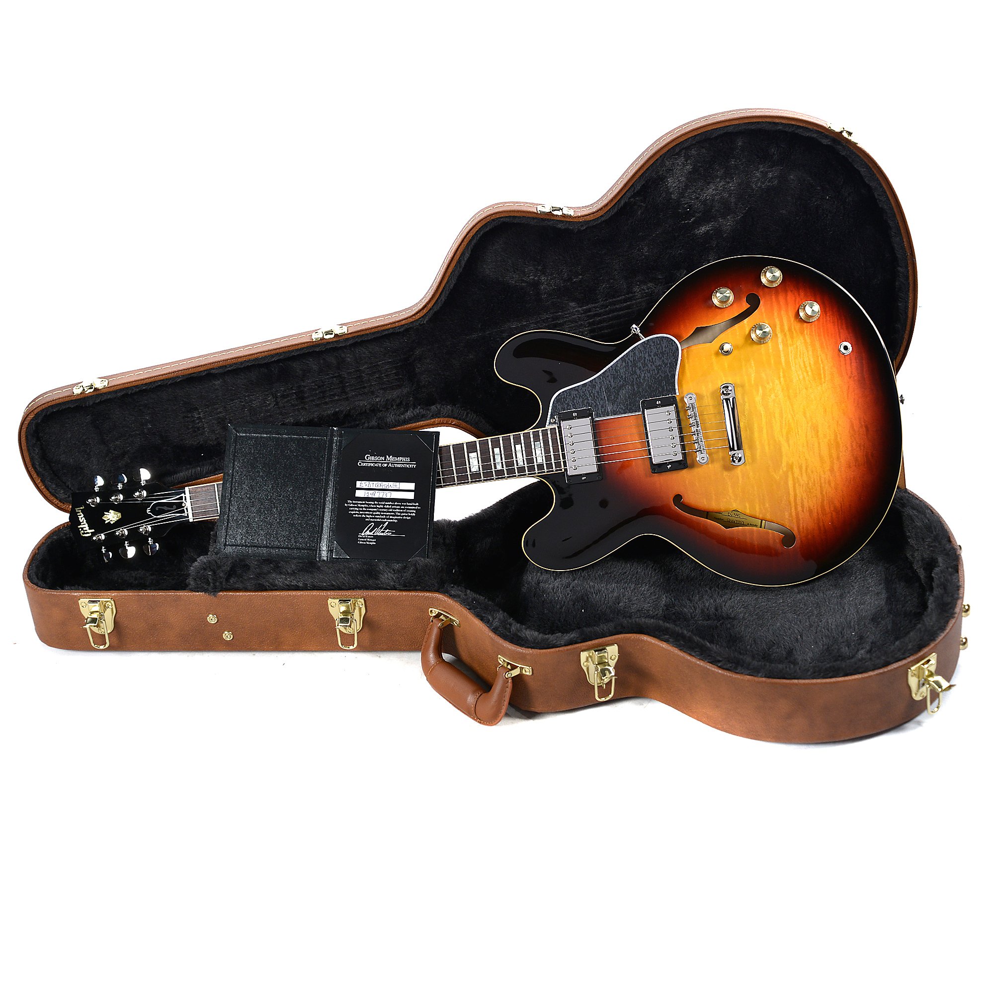 Gibson Es-335 Figured 2018 Ltd - Antique Sunset Burst - Semi-hollow electric guitar - Variation 5
