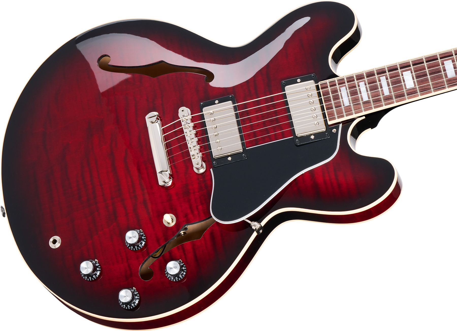 Gibson Es-335 Figured Original Custom Color 2h Ht Rw - Blood Moon Burst - Semi-hollow electric guitar - Variation 3