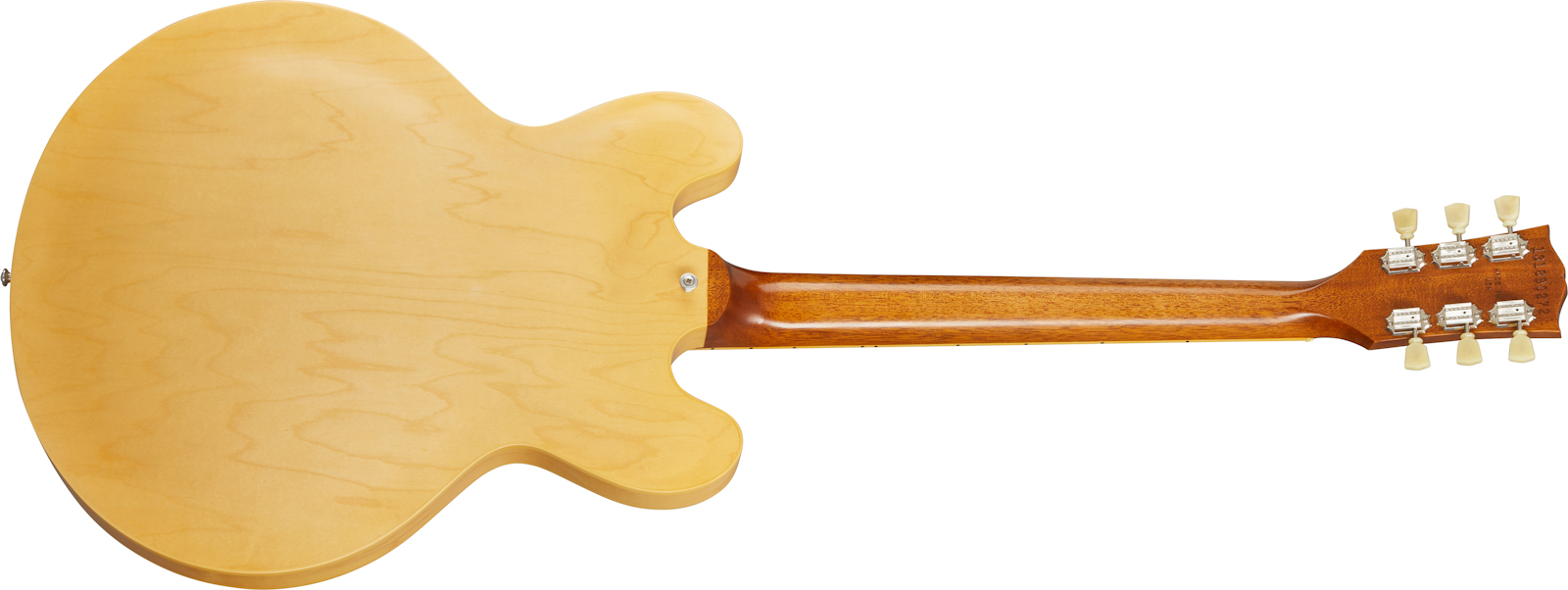 Gibson Es-335 Satin Modern 2020 Hh Ht Rw - Satin Vintage Natural - Semi-hollow electric guitar - Variation 1