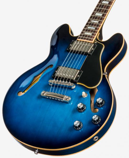 Gibson ES-339 2018 - antique blue burst Semi-hollow electric guitar blue