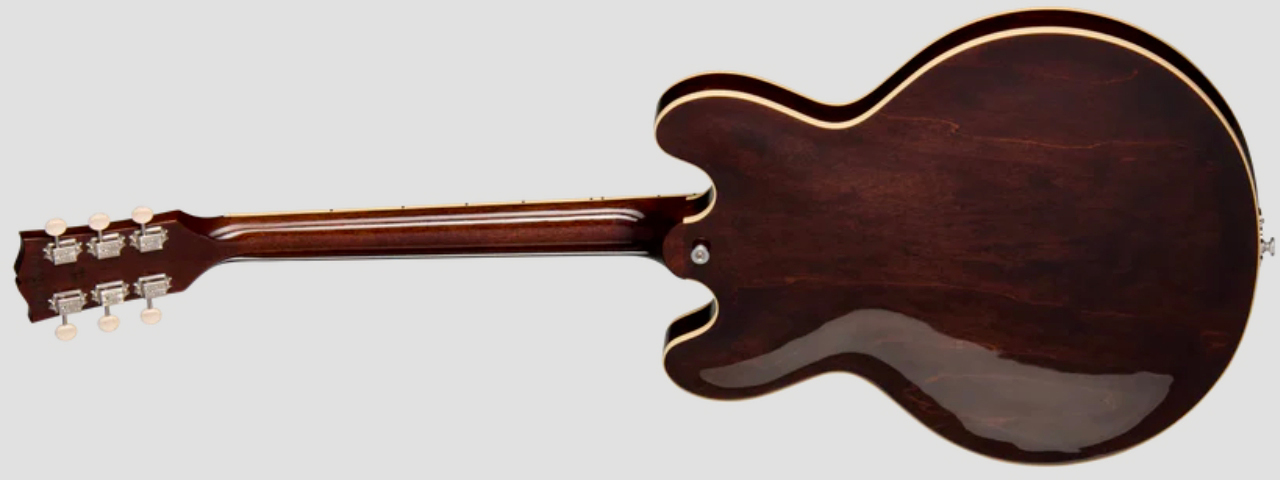 Gibson Es330 Original 2s P90 Ht Rw - Dark Walnut - Semi-hollow electric guitar - Variation 1