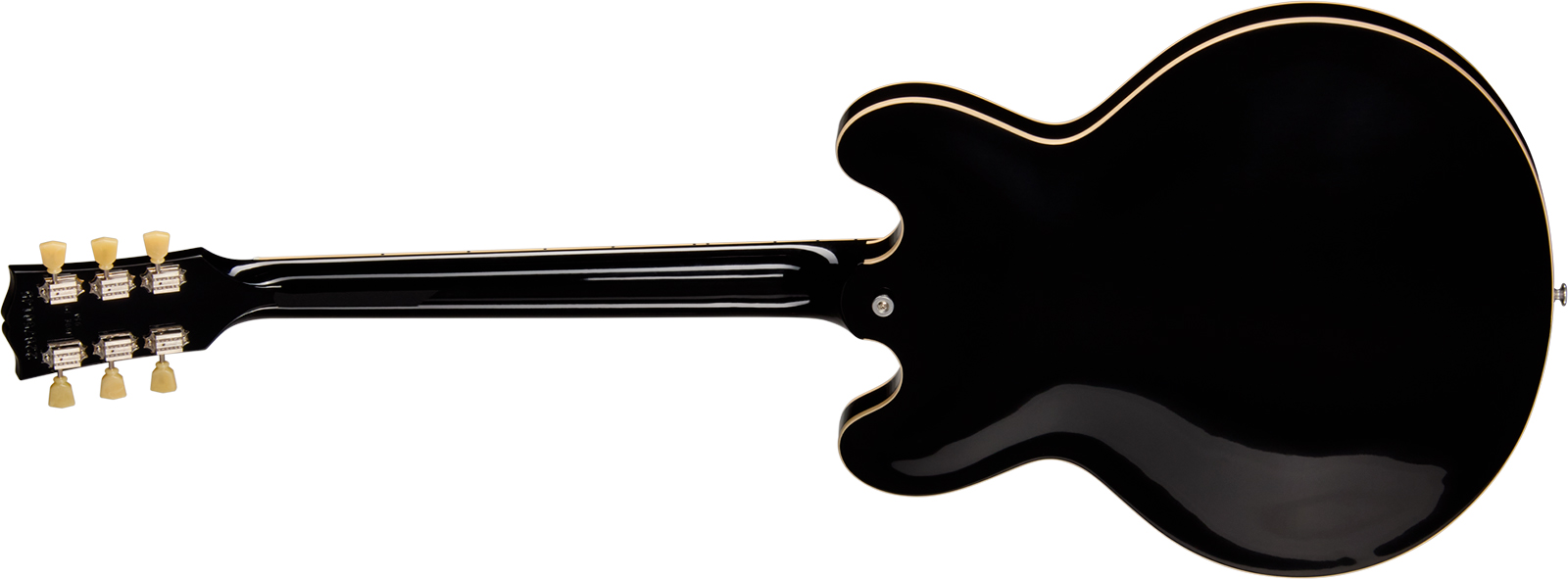 Gibson Es335 50s Usa 2h Ht Rw - Ebony - Semi-hollow electric guitar - Variation 1