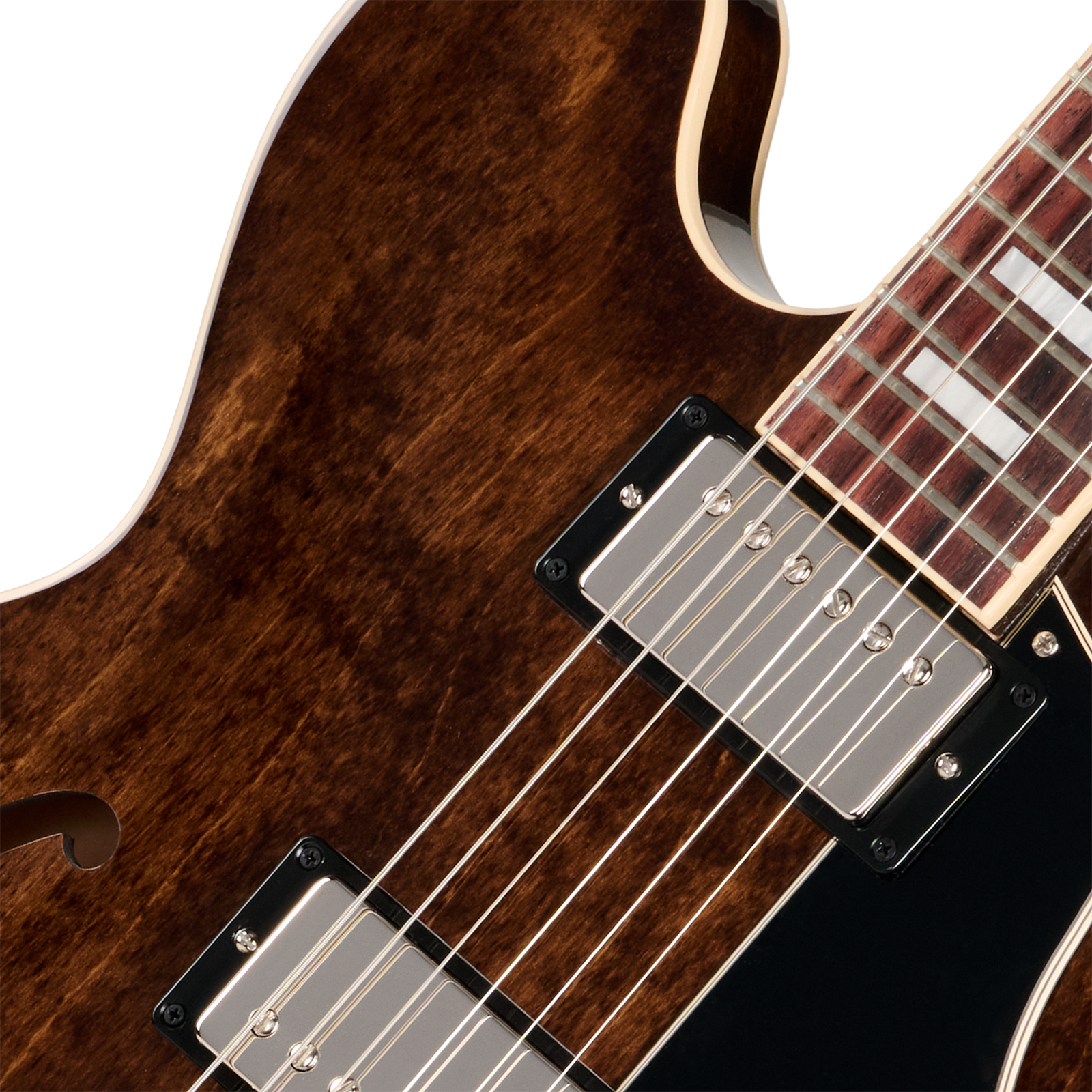 Gibson Es335 60s Usa 2h Ht Rw - Dark Walnut - Semi-hollow electric guitar - Variation 2