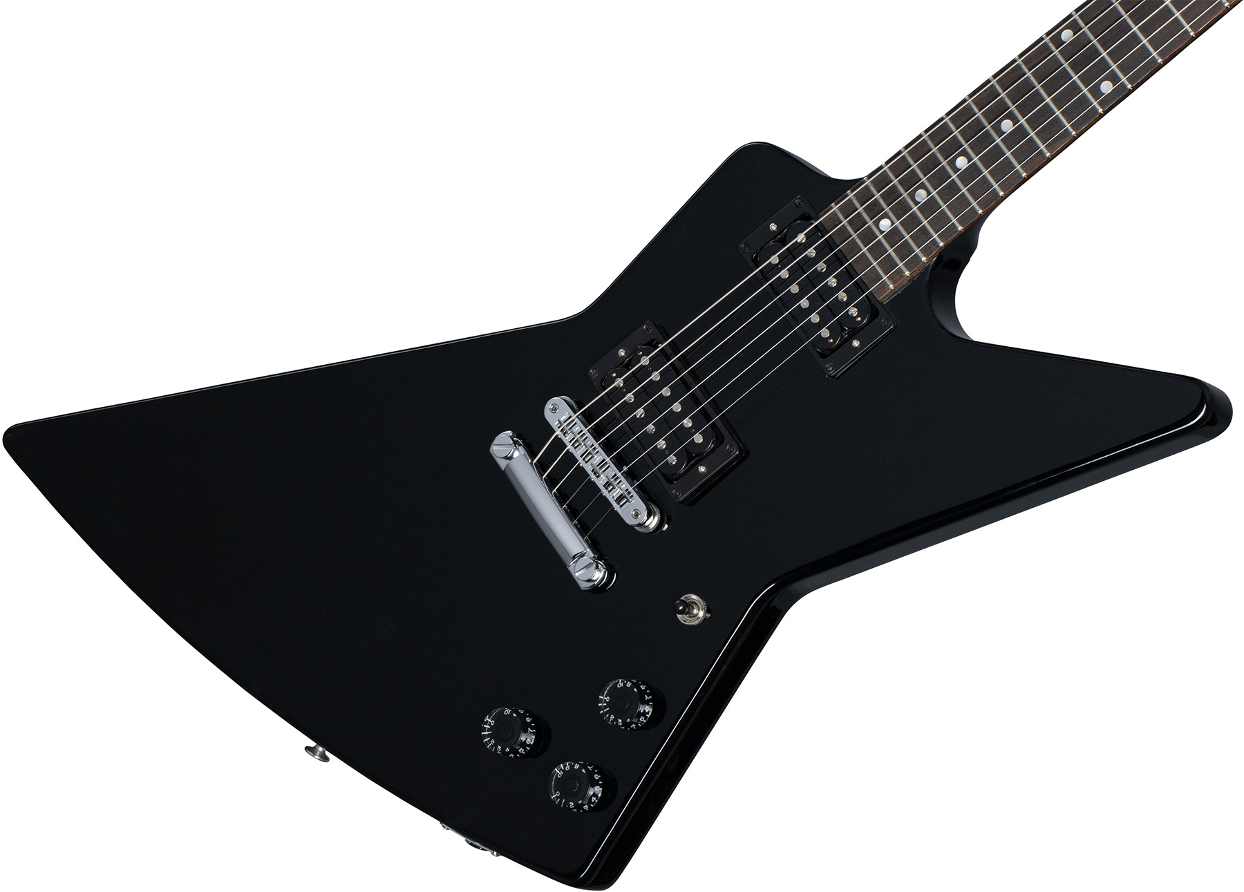 Gibson Explorer 80s 2h Ht Rw - Ebony - Metal electric guitar - Variation 3