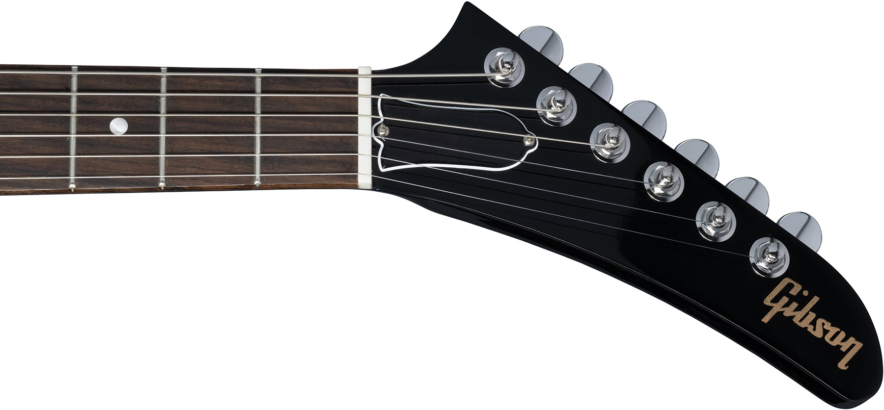 Gibson Explorer 80s 2h Ht Rw - Ebony - Metal electric guitar - Variation 4
