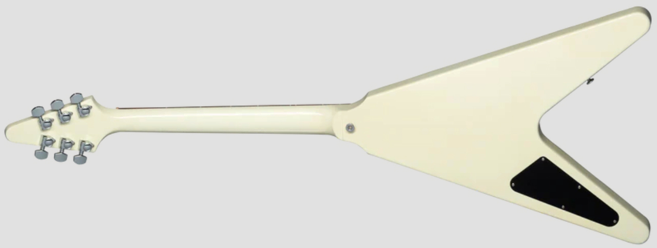 Gibson Flying V 80s 2h Ht Rw - Classic White - Retro rock electric guitar - Variation 1