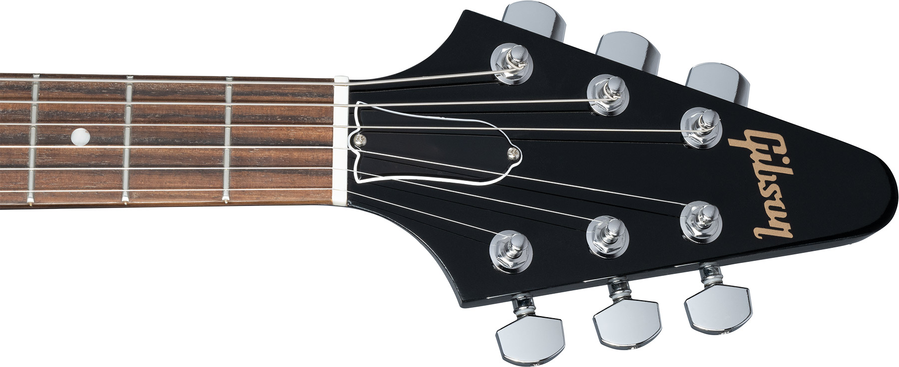 Gibson Flying V 80s 2h Ht Rw - Ebony - Metal electric guitar - Variation 4
