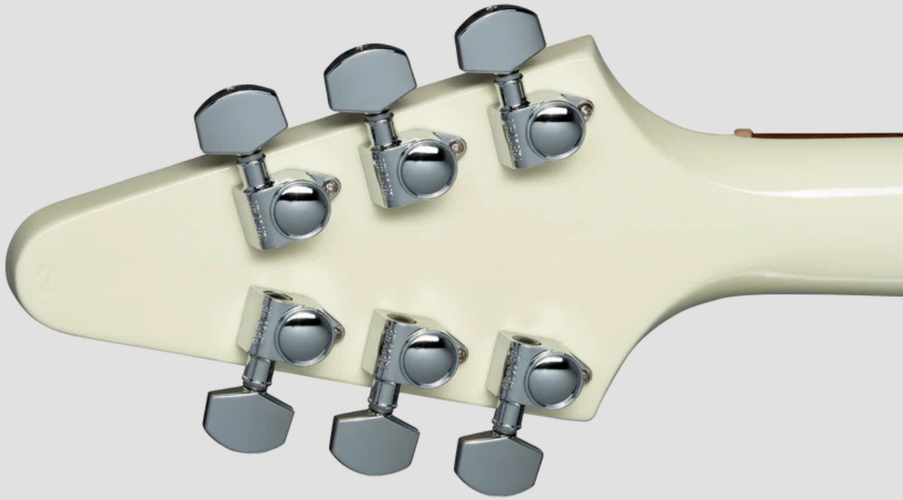 Gibson Flying V 80s 2h Ht Rw - Classic White - Retro rock electric guitar - Variation 4