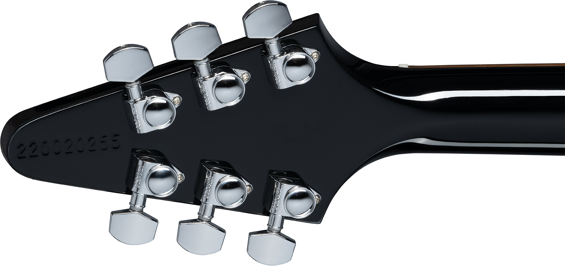 Gibson Flying V 80s 2h Ht Rw - Ebony - Metal electric guitar - Variation 5