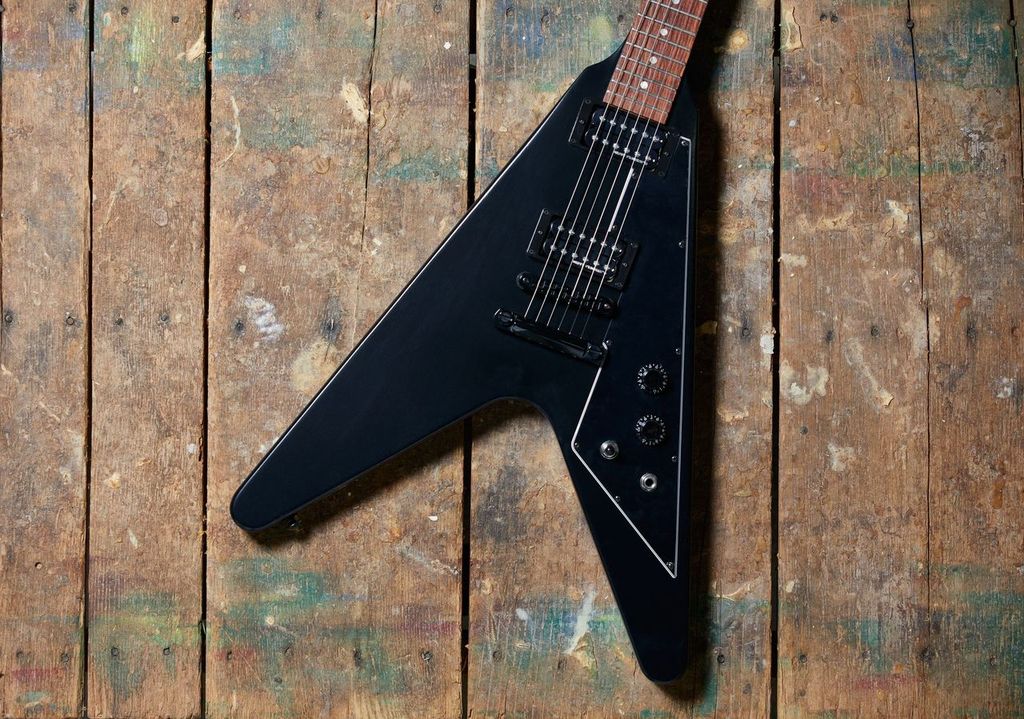 Gibson Flying V Tribute 2019 Hh Ht Rw - Satin Ebony - Metal electric guitar - Variation 5