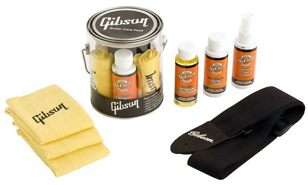 Gibson Guitar Care Pack 3 Flacons 3 Chiffons 2 Courroies - Care & Cleaning - Variation 1